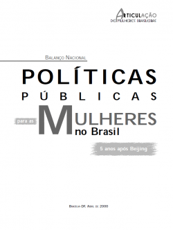 Capa de Balanço Nacional Políticas Públicas para as Mulheres