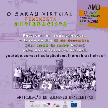 Articulação de Mulheres Brasileiras celebra 25 anos com Sarau Feminista