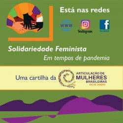 Capa de Solidariedade Feminista em Tempos de Pandemia